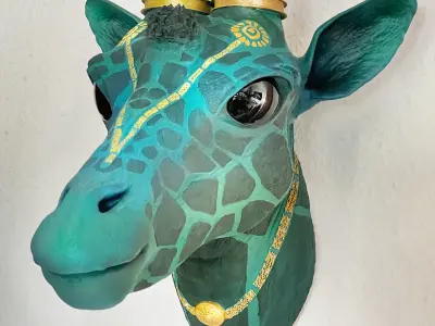 Fantasia Fauna-Girikirti-Giraffe 3D Model 3D print model