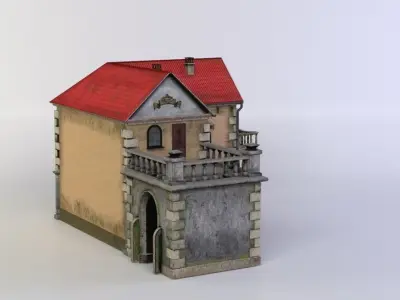Small house Low-poly 3D model buy