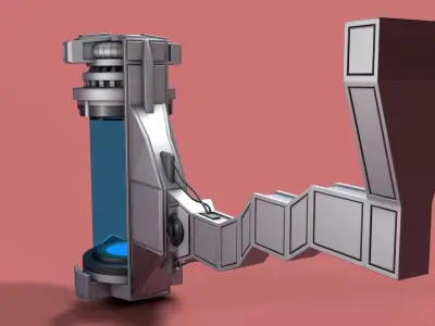 Sci Fi Liquid Container  3D model