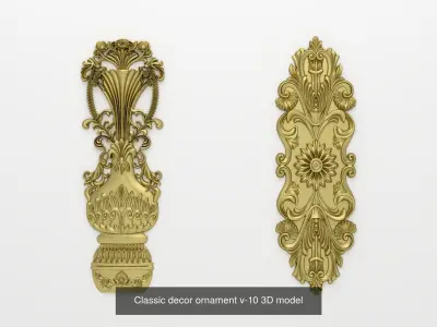 Collection onlay molding08 3D Model Pack