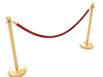 Red Velvet Rope 3D model