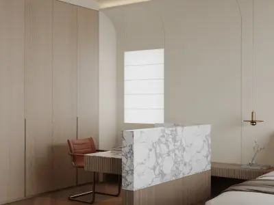 Bedroom interior scenes 3D model 39