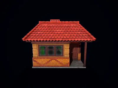 Guest House Low-poly 3D model