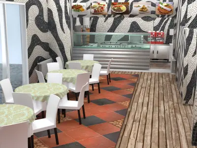 Zebra Restaurant 3D model