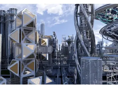 Future Sci Fi City 3D model purchase