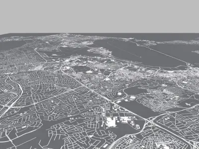 Cityscape Tunisia  North Africa 3D model