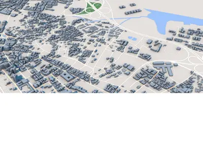 Lagos City Nigeria 3D model