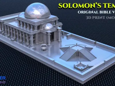Solomons Temple 3D print Original Bible Version 3D print model