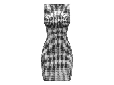 Crew Neck Sleeveless Sheath Dress Low-poly 3D model