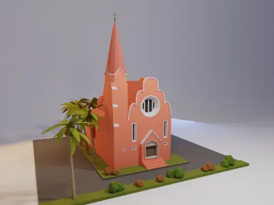 Landmarks of the world N to O Low-poly 3D model