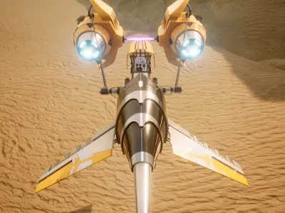 Pod Bug Low-poly 3D model