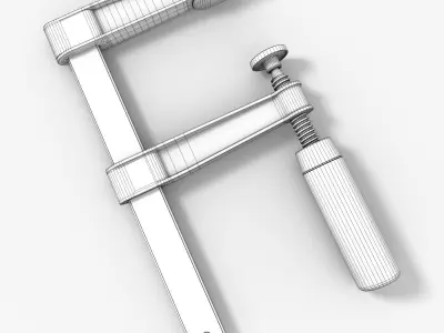 F-Clamp letter f clamp 3D model