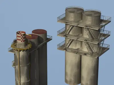 Industrial Models Snow 3D model