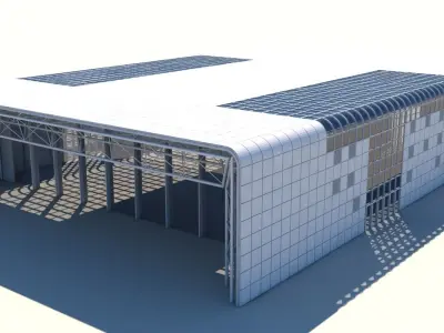 3D Warehouse Building 3D model