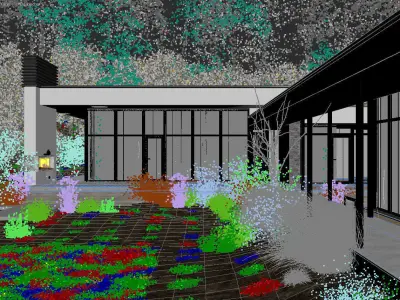 Overcast Exterior Scene 3D model 3D model