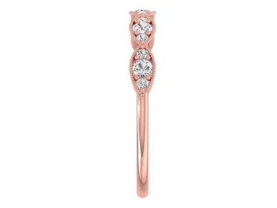 Solitaire Women Light Weight Band Ring 3D print model 40