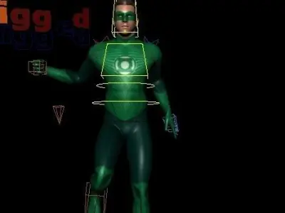 Green lantern Cinematic Version Low-poly 3D model