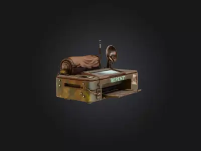 Rustbound Signal Printer Low-poly 3D model