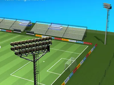 Soccer field 3D model