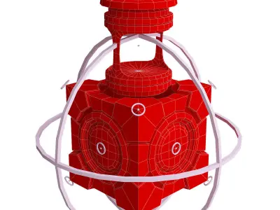 Box and capsule animation 3d model Low-poly 3D model