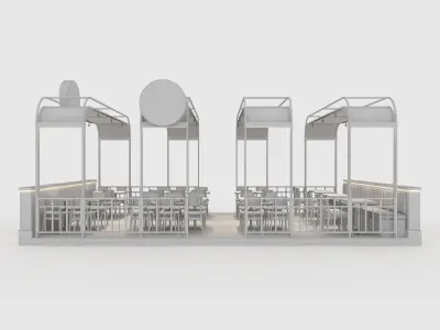 Booth 4 3D model
