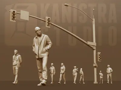 Hyperrealistic Lowpoly Essentials Low-poly 3D model