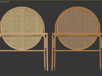 Solid wood secretary desk GamFratesi Design 3D model