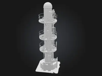Rusty Stasis Chamber  A Forgotten Capsule from a Dystopian Past 3D model purchase