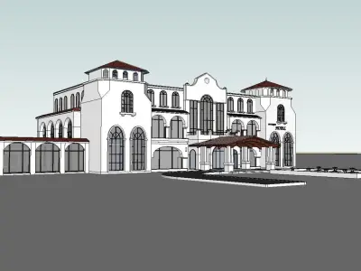 vacation spot-Resort-Fashion Leisure Hotel-0203 3D model