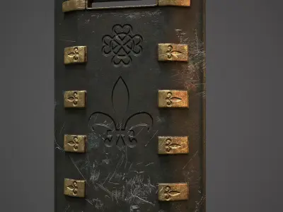 Sci-fi Shield 2 Low-poly 3D model