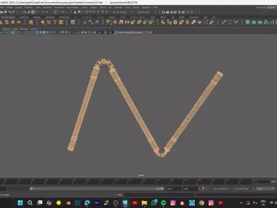 Sansetsukon Triple Staff 3D MODEL FROM JJK Low-poly 3D model