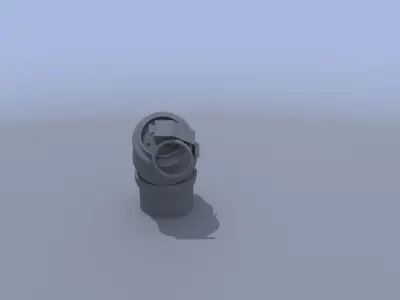 TagBomb Grenade Scifi Low-poly 3D model