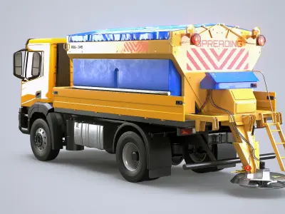  Winter Service Truck with Salt Spreader 