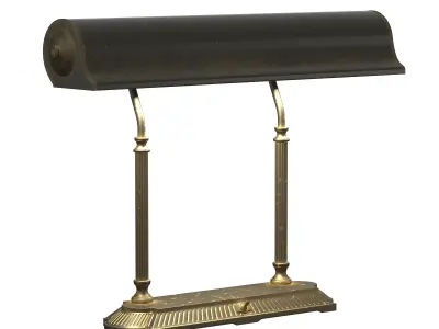 1930s American Library Desk Lamp 3D model