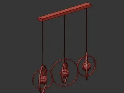 INDUSTRIAL CEILING LIGHT SILVERTON 3D model