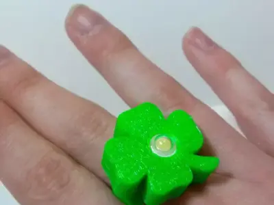 Shamrock LED light ring Free 3D print model