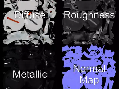 Futuristic White Helmet model pack Low-poly 3D model