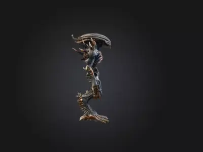 Abyssal Warden Low-poly 3D model