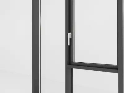 Panoramic glazing Stained glass 75 Low-poly 3D model