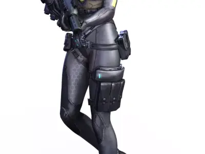 Motoko Kusanagi Ghost in the Machin 3D print model