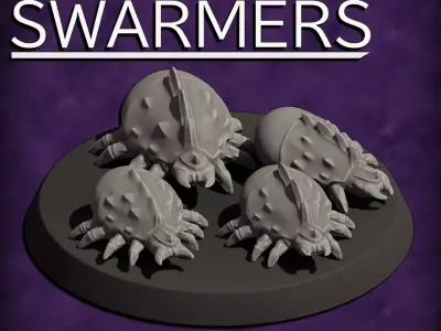 Space Bug Swarmers 3D print model