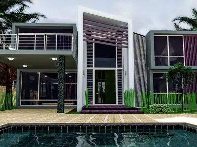 Beach house  3D model