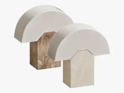 Edna Table Lamp in Tobacco by Simone and Marcel 3D model