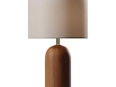 KINGSBURY WALNUT TABLE LAMP 3D model