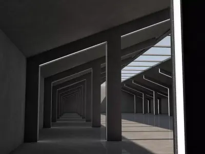 Sci Fi Warehouse 3D model