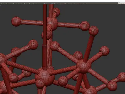 Corbett Jackstone Chandelier Low-poly 3D model