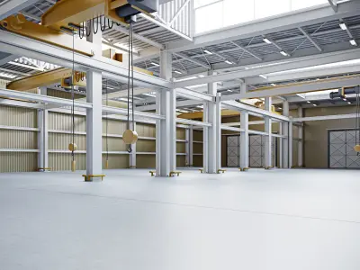 Warehouse Interior - Exterior  3D model
