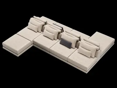 Frigerio sofa 001 3D model