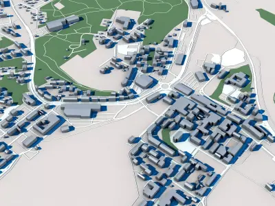 Savonlinna Town Finland 3D model