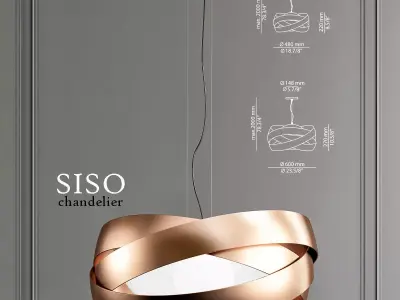 SISO 1 pendant light with name 3D model